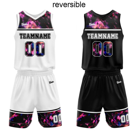 custom reversible basketball suit for adults and kids  personalized jersey