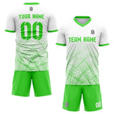 custom soccer set jersey kids adults personalized soccer green