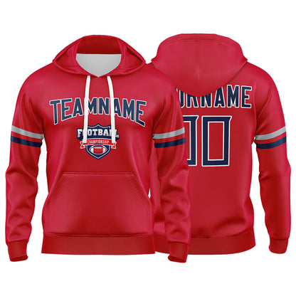 Custom Sweatshirt Hoodie For Men Women Girl Boy Print Your Logo Name Number Red&Navy&White&Gray