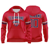 Custom Sweatshirt Hoodie For Men Women Girl Boy Print Your Logo Name Number Red&Navy&White&Gray