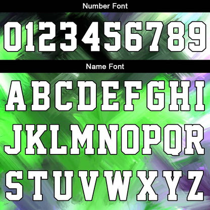 Custom Basketball Jersey Uniform Suit Printed Your Logo Name Number Green&Purple