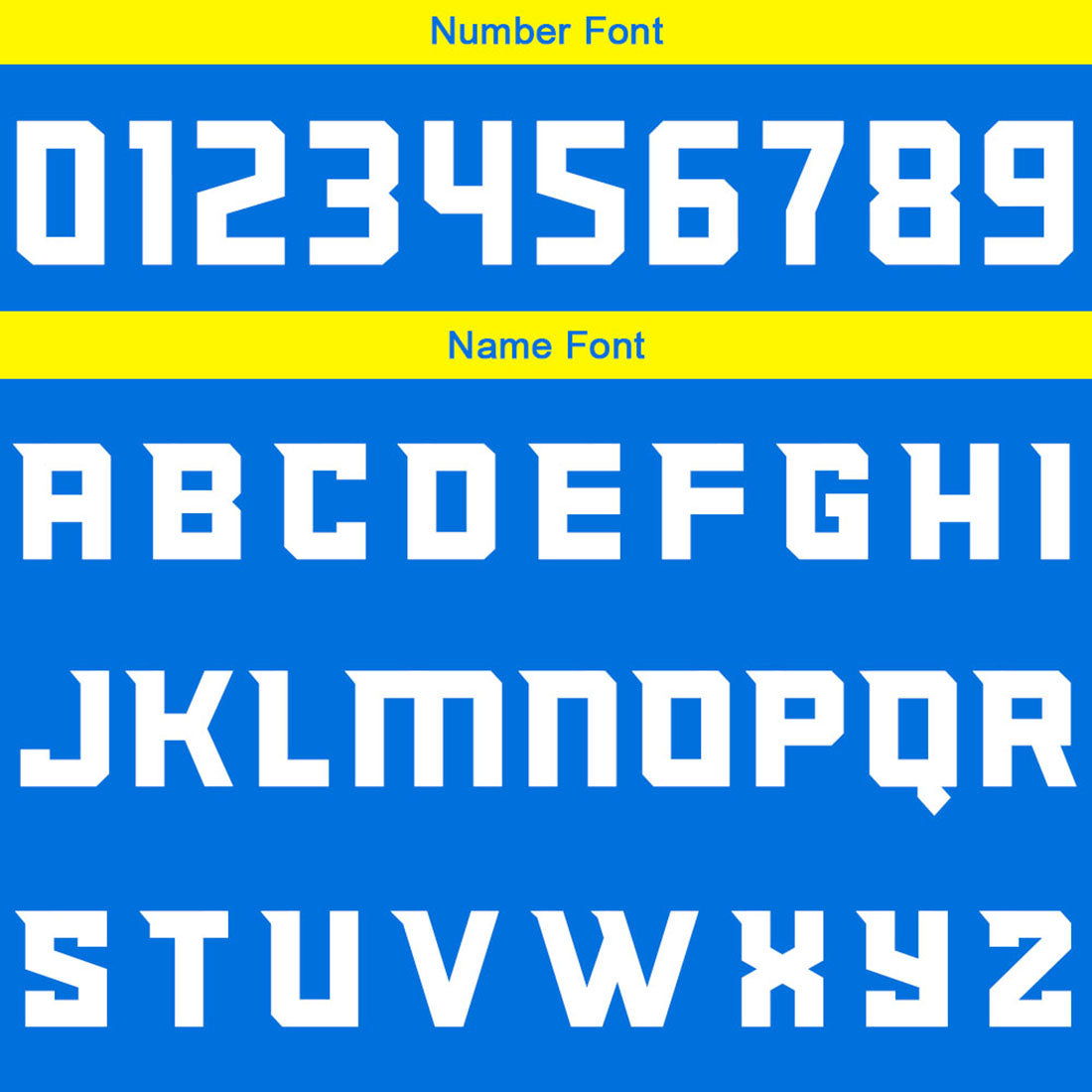 Custom Reversible Basketball Suit for Adults and Kids Personalized Jersey Blue-Yellow