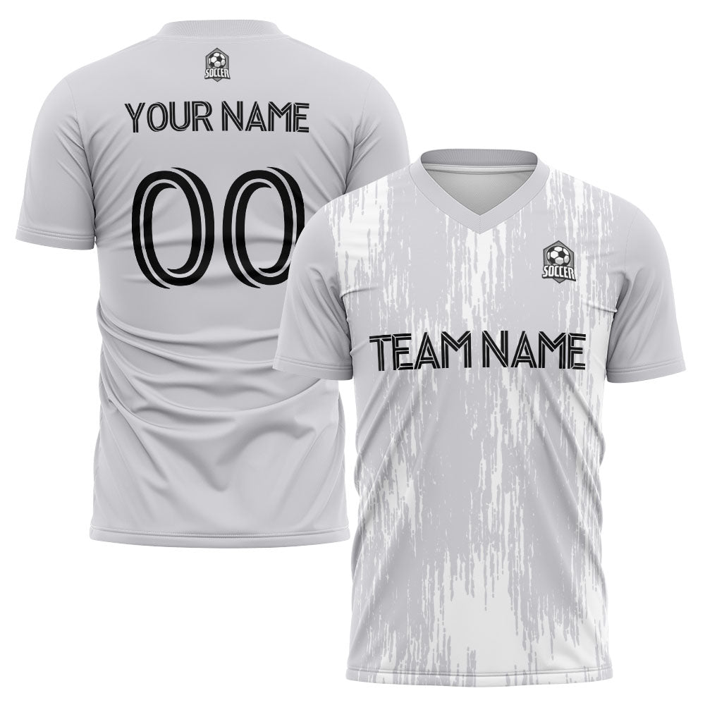 custom soccer uniform jersey kids adults personalized set jersey shirt gray