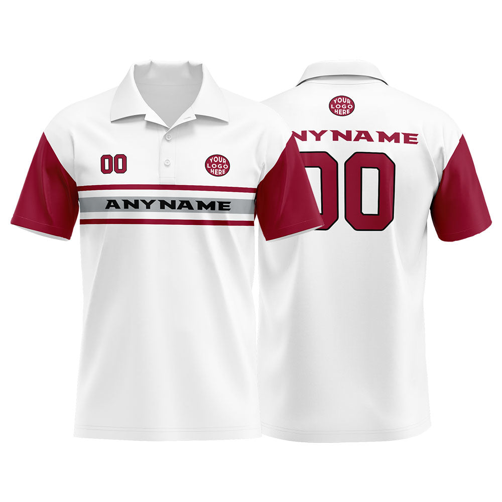 Custom Football Polo Shirts  for Men, Women, and Kids Add Your Unique Logo&Text&Number Arizona