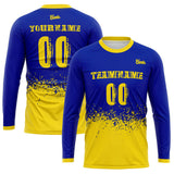 long sleeve basketball soccer football shooting shirt for adults and kids yellow