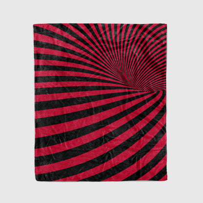custom ultra-soft micro fleece blanket red-black