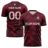 custom soccer uniform jersey kids adults personalized set jersey shirt red