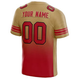 custom authentic gradient fashion football jersey red-black