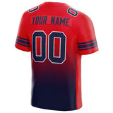 custom authentic gradient fashion football jersey red-navy
