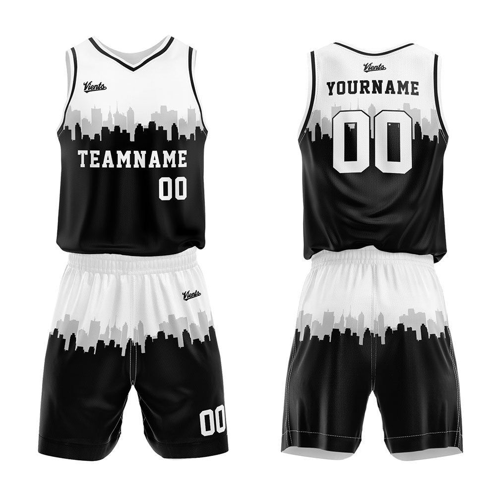 Custom City night Scene Basketball Suit Kids Adults Personalized Jerse –  Vients