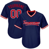 custom baseball jersey shirt navy-red-white default title