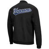 Custom Long Sleeve Windbreaker Jackets Uniform Printed Your Logo Name Number Black-Royal-White