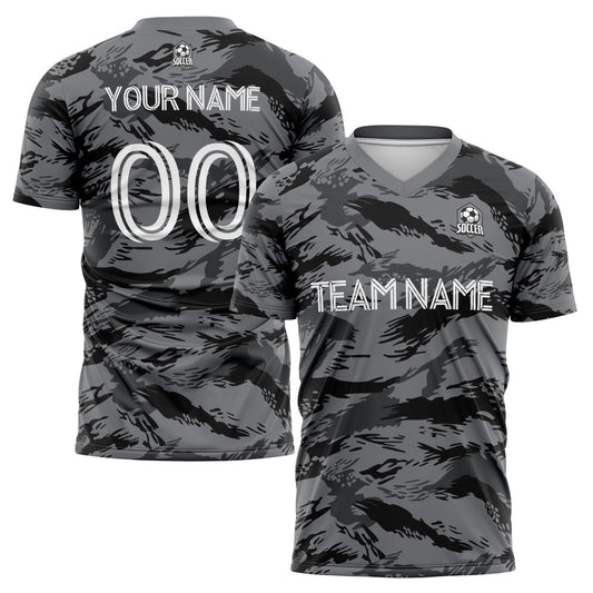 custom soccer uniform jersey kids adults personalized set jersey shirt gray