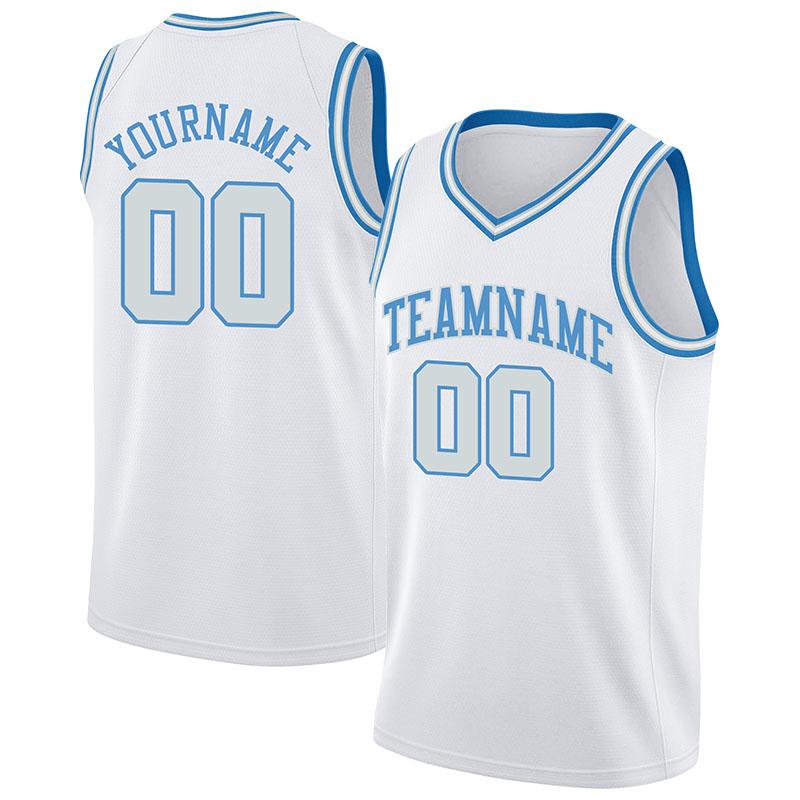 Custom Authentic Basketball Jersey Light Blue-White – Vients