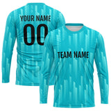 Custom Basketball Soccer Football Shooting Long T-Shirt for Adults and Kids Teal