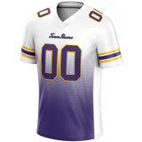 custom authentic gradient fashion football jersey purple-yellow