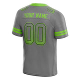 custom authentic drift fashion football jersey gray-neon green mesh