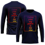 Cotton Long Sleeve T-Shirt Navy