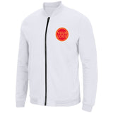 Custom Long Sleeve Windbreaker Jackets Uniform Printed Your Logo Name Number White-Red-Yellow