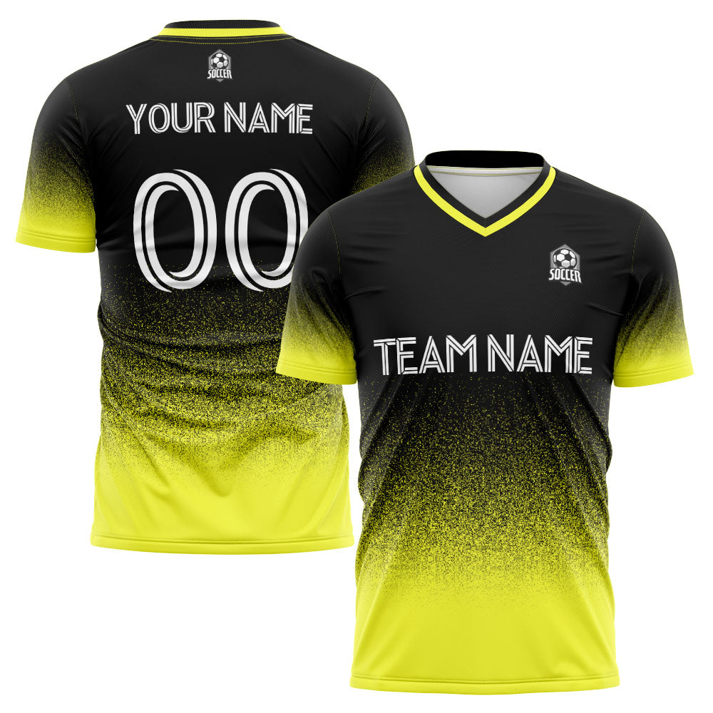 custom soccer uniform jersey kids adults personalized set jersey shirt yellow