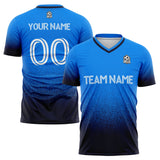 Custom Soccer Uniform Jersey Kids Adults Personalized Set Jersey Shirt Blue