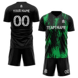 custom soccer uniform jersey kids adults personalized set jersey shirt black