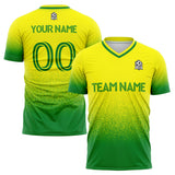 custom soccer uniform jersey kids adults personalized set jersey shirt green