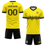 custom soccer uniform jersey kids adults personalized set jersey shirt yellow