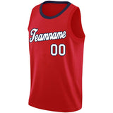 custom authentic  basketball jersey red-white-navy