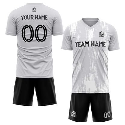 custom soccer uniform jersey kids adults personalized set jersey shirt gray
