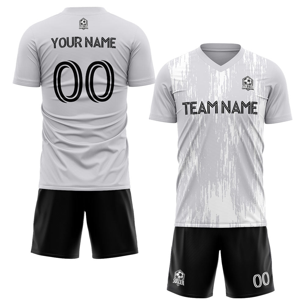 custom soccer set jersey kids adults personalized soccer white