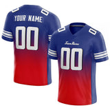 custom authentic gradient fashion football jersey royal-red-white