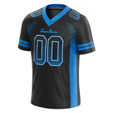 custom authentic drift fashion football jersey black-light blue mesh