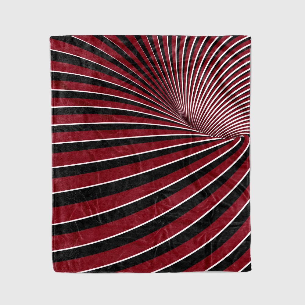 custom ultra-soft micro fleece blanket crimson-black