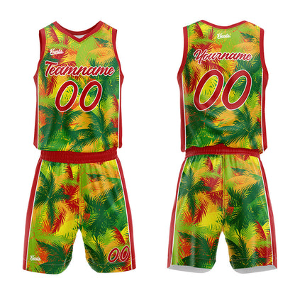 custom tropic basketball suit kids adults personalized jersey