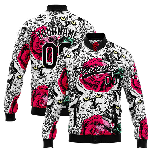 Personalized Custom Men's Jacket Customize Your Team Name, Logo, and Number