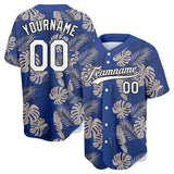 custom full print design authentic tropical plants baseball jersey