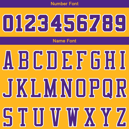 custom authentic pullover sweatshirt hoodie yellow-purple-white