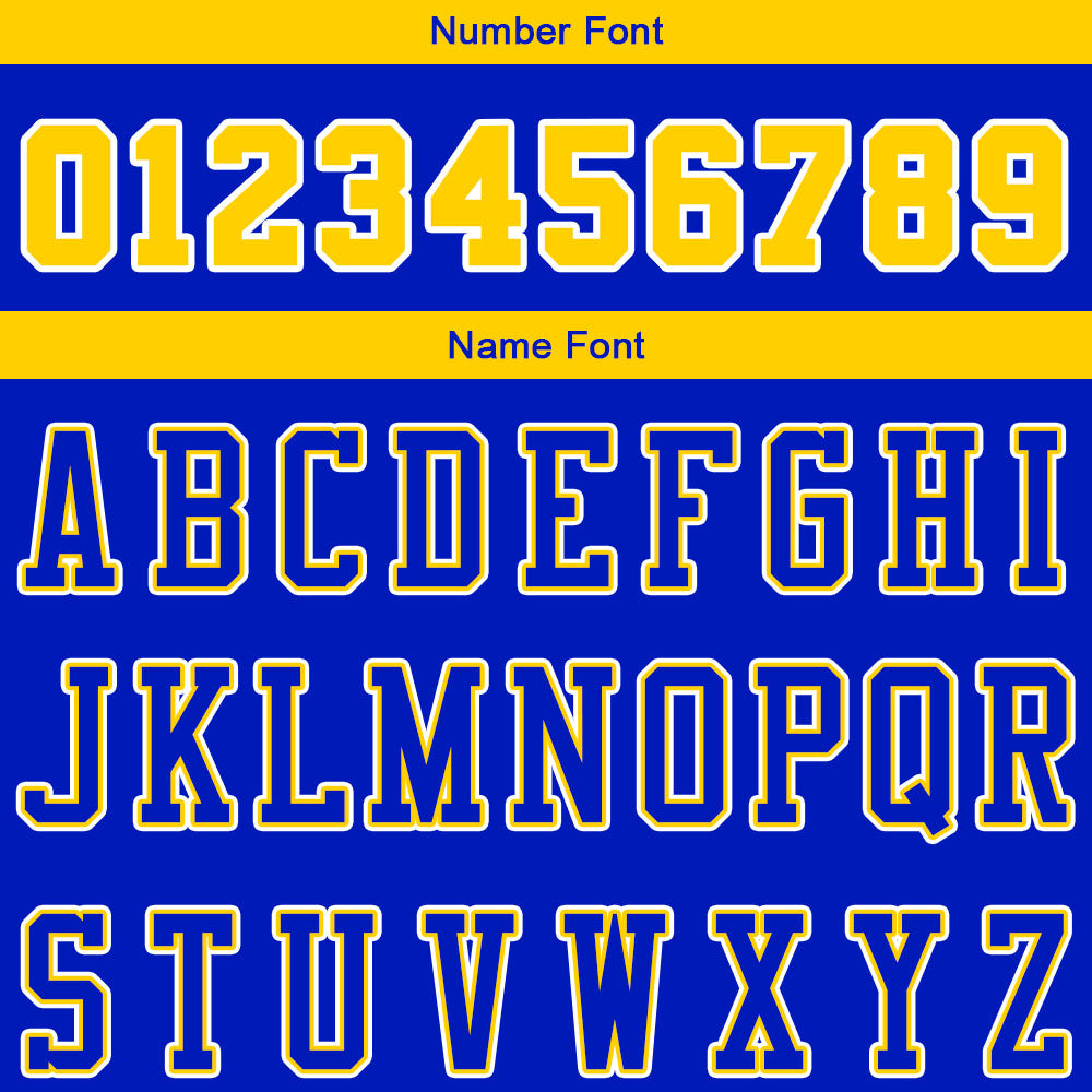 custom authentic pullover sweatshirt hoodie royal-yellow