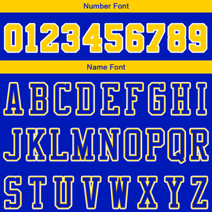 custom authentic pullover sweatshirt hoodie royal-yellow