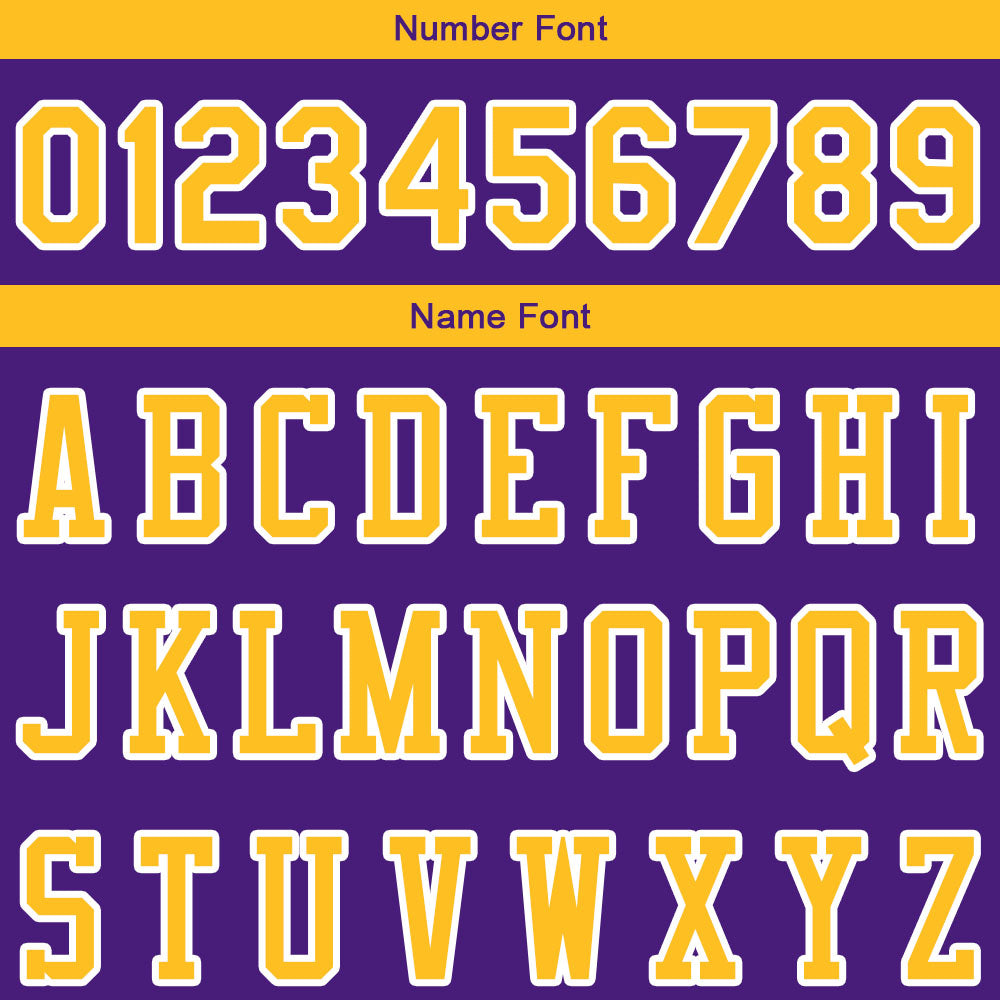 custom authentic pullover sweatshirt hoodie purple-yellow-white