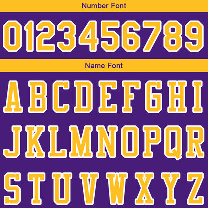 custom authentic pullover sweatshirt hoodie purple-yellow-white