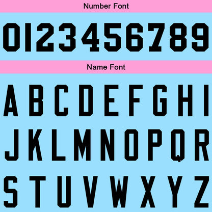 Custom Sweatshirt Hoodie For Men Women Girl Boy Print Your Logo Name Number Light Blue-Pink-Black