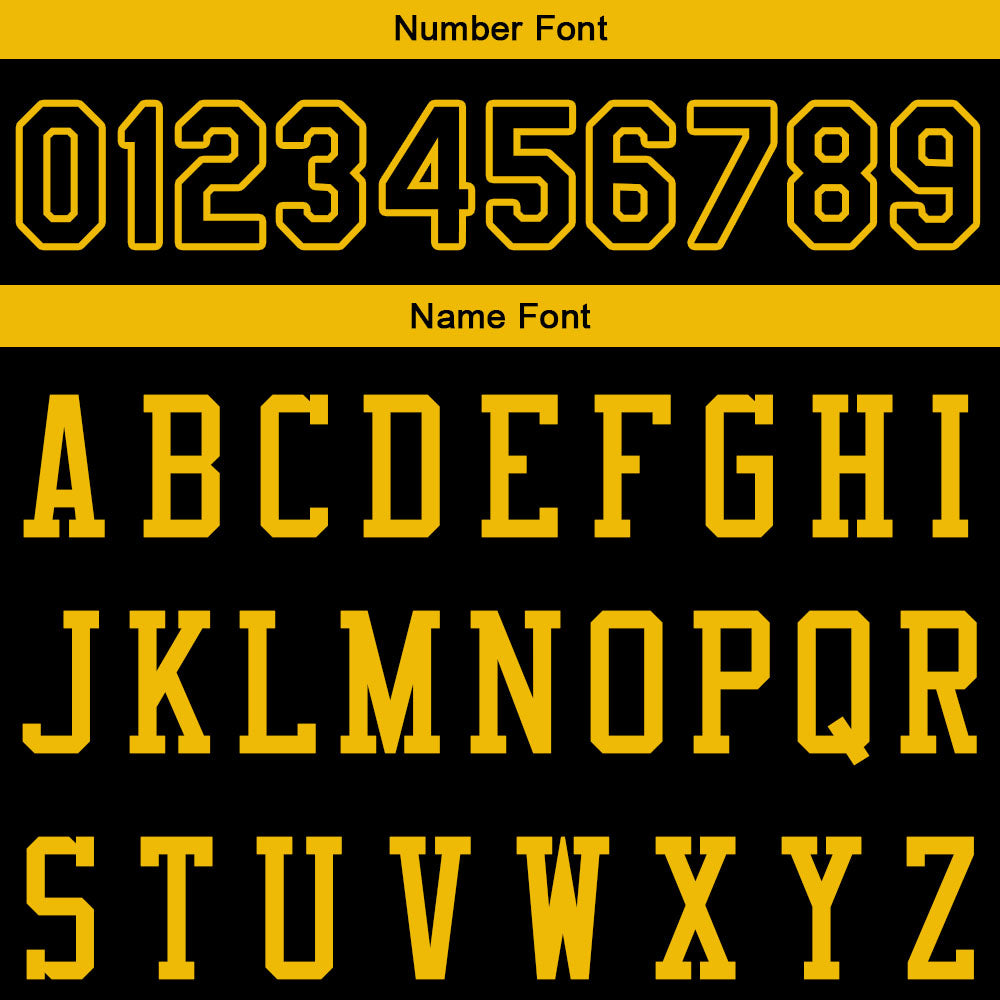 custom authentic pullover sweatshirt hoodie black-yellow