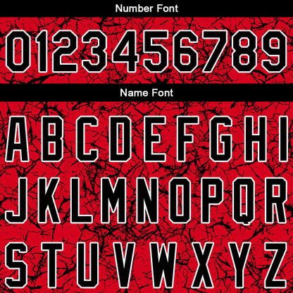 Custom Full Print Design Baseball Jersey Red
