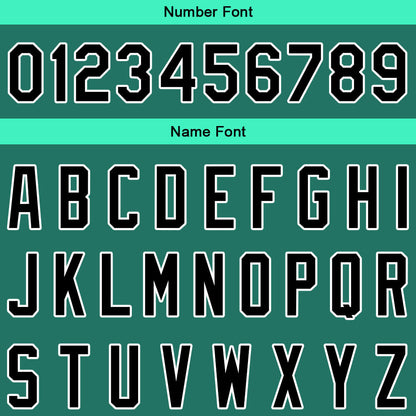 Custom Full Print Design Baseball Jersey green