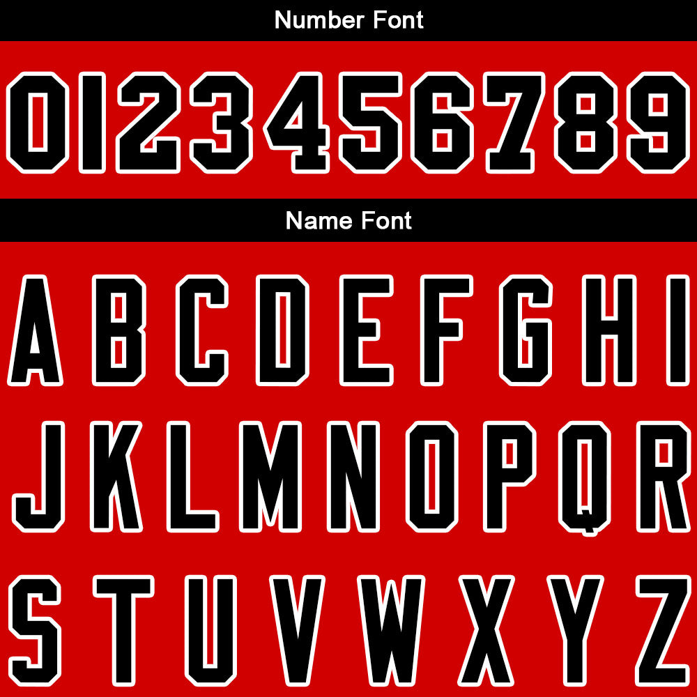 Custom Sweatshirt Hoodie For Men Women Girl Boy Print Your Logo Name Number Red-White