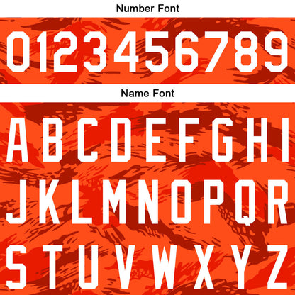 Custom Full Print Design Baseball Jersey orange