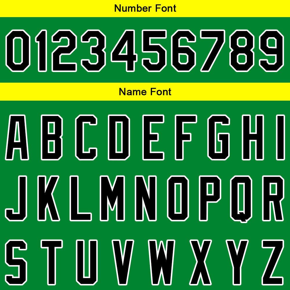 Custom Full Print Design Baseball Jersey Yellow-Green