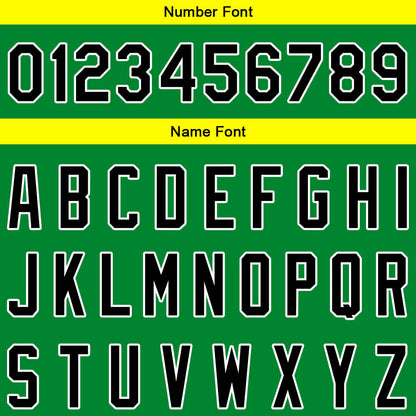 Custom Full Print Design Baseball Jersey Yellow-Green